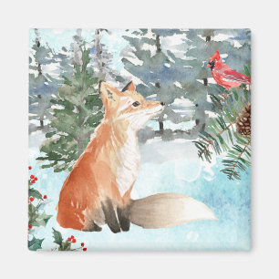 Niedlich Fox Holiday Magnet