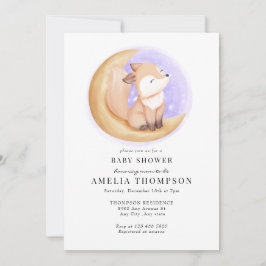 Niedlich Fox | Kinderdusche Einladung