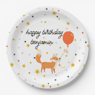 Niedlich Fox Modernes KinderParty Pappteller