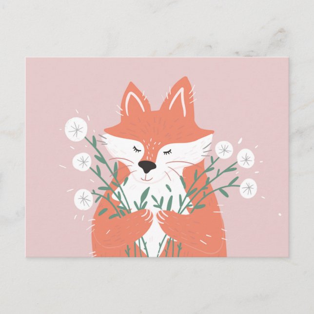 Niedlich Fox Postkarte (Vorderseite)