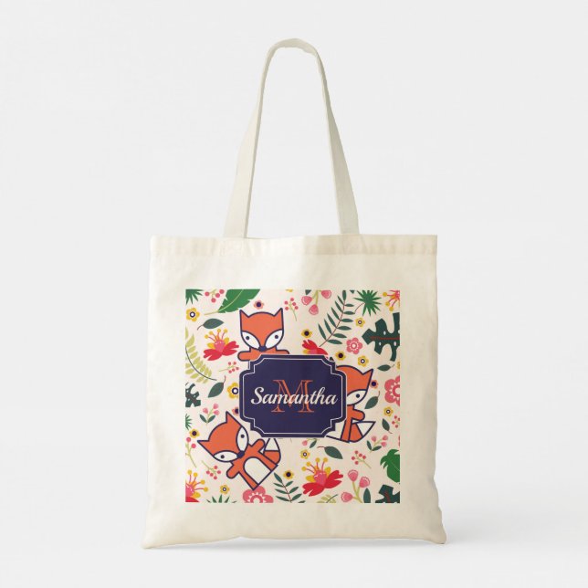 Niedlich Fox Tragetasche (Rückseite)