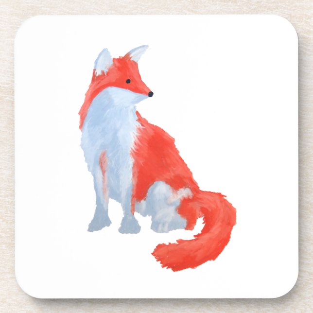 Niedlich Fox Untersetzer Set (Vorderseite)