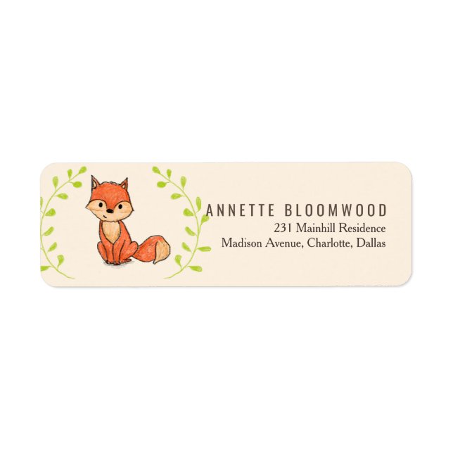 Niedlich Fox Woodland Babydusche (Vorne)