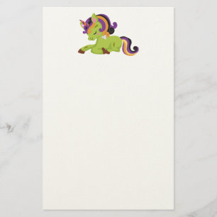 Niedlich Frankenstein Unicorn Halloween Briefpapier