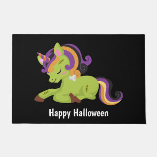 Niedlich Frankenstein Unicorn Halloween Fußmatte