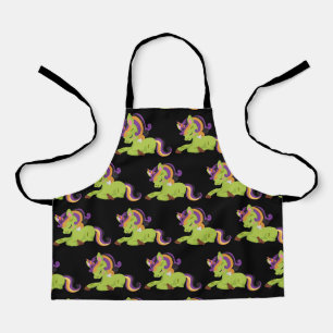 Niedlich Frankenstein Unicorn Halloween Schürze