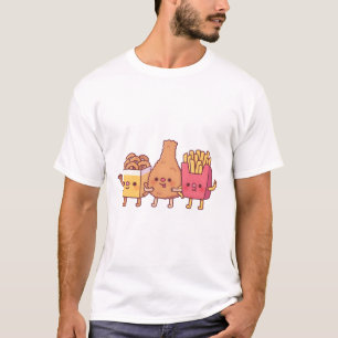 Niedlich Fried Food Trio Zwiebeln Rings Fried Chic T-Shirt