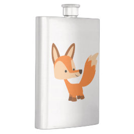 Niedlich Friendly Cartoon Fox Classic Flask Flachmann