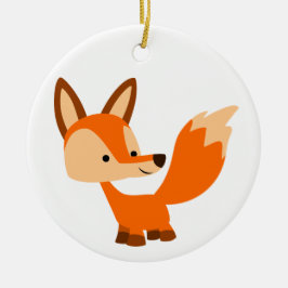 Niedlich Friendly Cartoon Fox Ornament