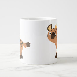 Niedlich Friendly Cartoon Hyena Jumbo-Tasse