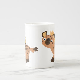 Niedlich Friendly Cartoon Hyena Prozellantasse