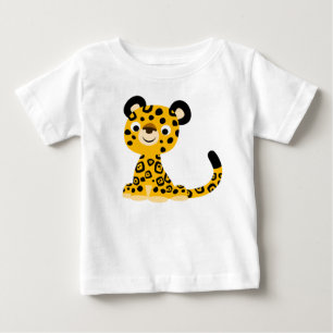 Niedlich Friendly Cartoon Jaguar Baby T - Shirt