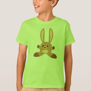 Niedlich Friendly Cartoon Rabbit Children T - Shir T-Shirt