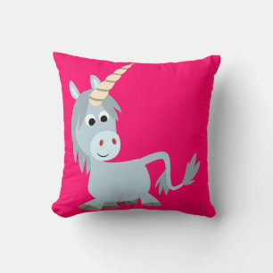 Niedlich Friendly Cartoon Unicorn Kissen