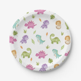 Niedlich Friendly Dinosaurs Party T-Rex Brontosaur Pappteller