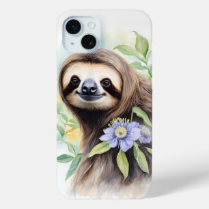 Niedlich Friendly Sloth Wassercolor Malerei Case-Mate iPhone Hülle