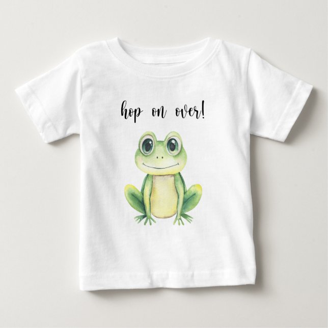 Niedlich Frog Baby Dusche Baby T-shirt (Vorderseite)