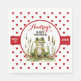 Niedlich Frog Baby Dusche oder Geburtstag Serviette