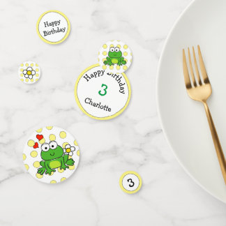 Niedlich Frog Birthday Table Confetti Konfetti