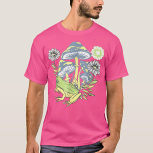 Niedlich Frog MushroomTeen Girls Cotattcore Ästhet T-Shirt