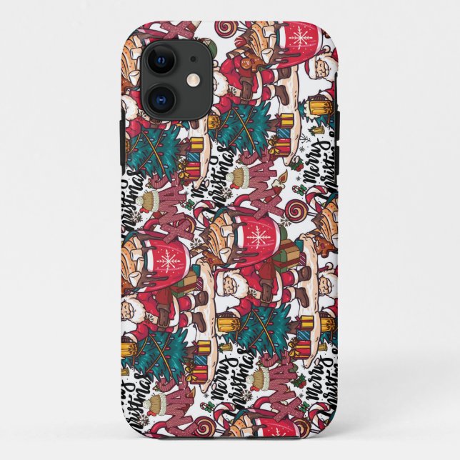 Niedlich frohe Weihnachten - Feiertag Case-Mate iPhone Hülle (Rückseite)