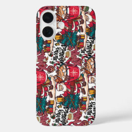 Niedlich frohe Weihnachten - Feiertag iPhone 16 Hülle