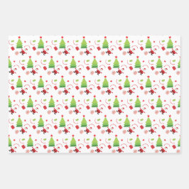 Niedlich frohe Weihnachten Geschenkpapier Set