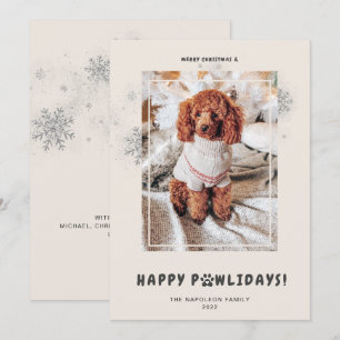 Niedlich Frohe Weihnachten glücklich PAWlidays Pet