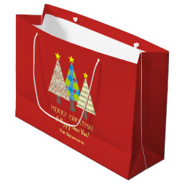 Niedlich frohe Weihnachten Große Geschenktüte