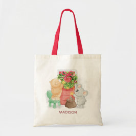 Niedlich Frohe Weihnachten Koala Bär Personalisier Tragetasche