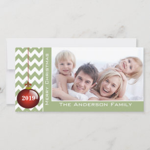 Niedlich Frohe Weihnachten Rote Ornament Zickzack 
