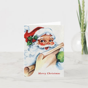 Niedlich frohe Weihnachten Vintager Weihnachtsmann