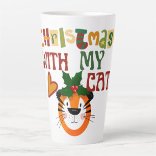 Niedlich frohe Weihnachtskatze Meowy Weihnachten W Milchtasse