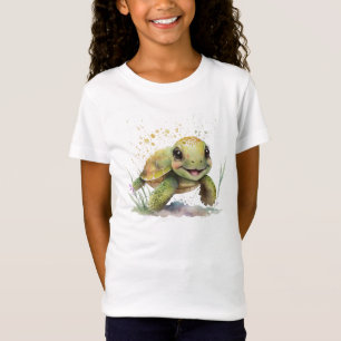 Niedlich fröhlicher Tortoise Fine Jersey T - Shirt