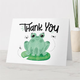 Niedlich Frosch Dankeschön-Karte Dankeskarte