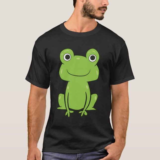 Niedlich Frosch Kawaii Frog Kids Frogs T-Shirt (Vorderseite)