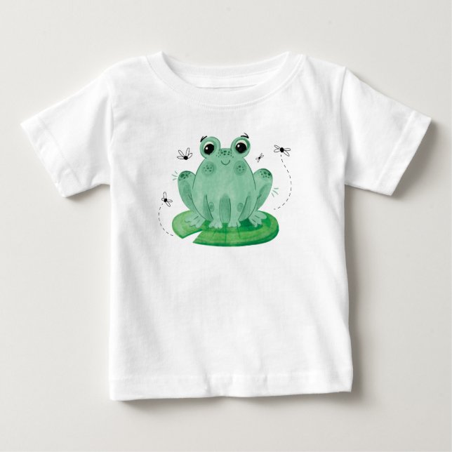 Niedlich Frosch-Shirt Baby T-shirt (Vorderseite)