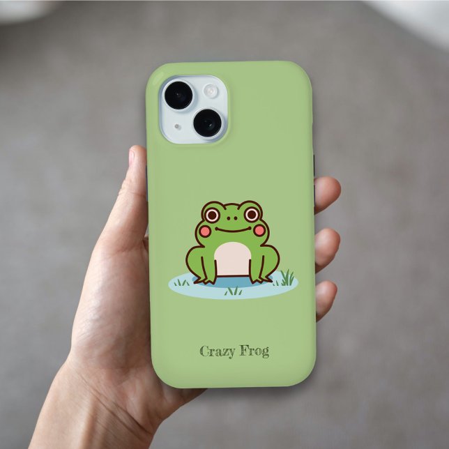 Niedlich Froschgrün Case-Mate iPhone Hülle (Cute Frog Case)