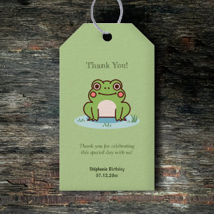 Niedlich Froschgrün Geschenkanhänger