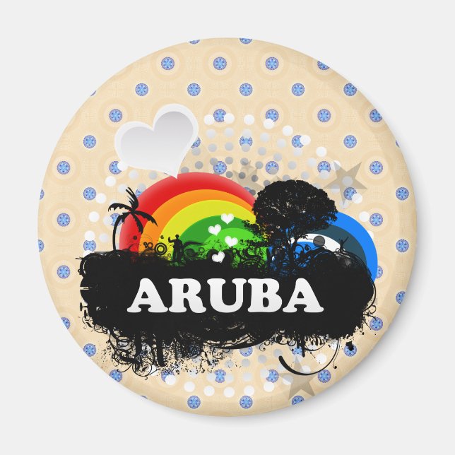 Niedlich Frucht Aruba Magnet (Vorne)
