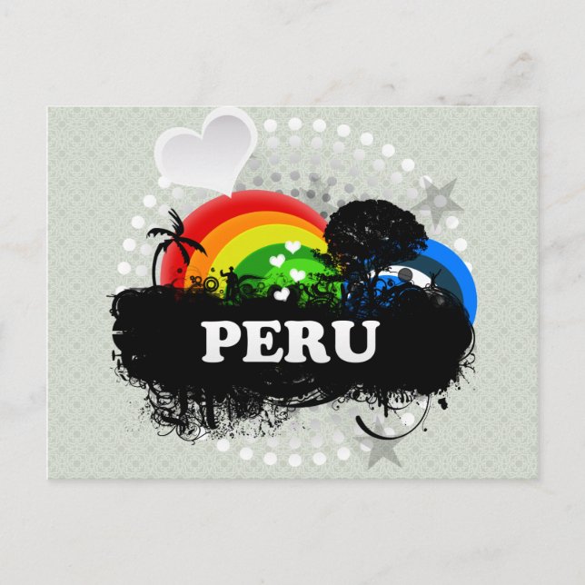 Niedlich Frucht Peru Postkarte (Vorderseite)