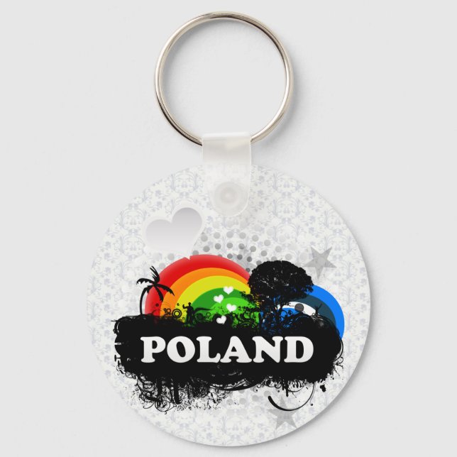 Niedlich Frucht Polen Schlüsselanhänger (Vorderseite)