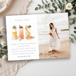 Niedlich Fruchtcocktail Orange Foto Brautparty Dankeskarte
