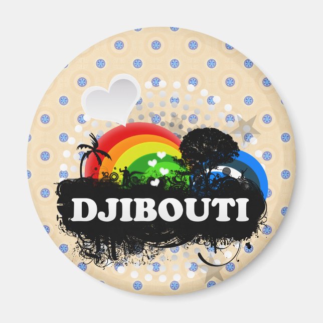 Niedlich Fruity Djibouti Magnet (Vorne)