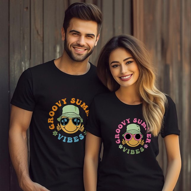Niedlich Fun Groovy Summer Vibes T-Shirt (Von Creator hochgeladen)