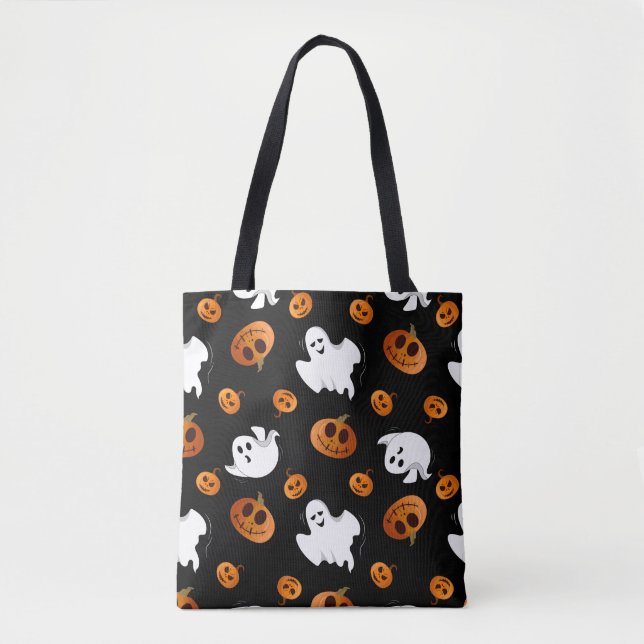 Niedlich Fun Halloween Ghost Pumpkin-Muster Tasche (Vorderseite)
