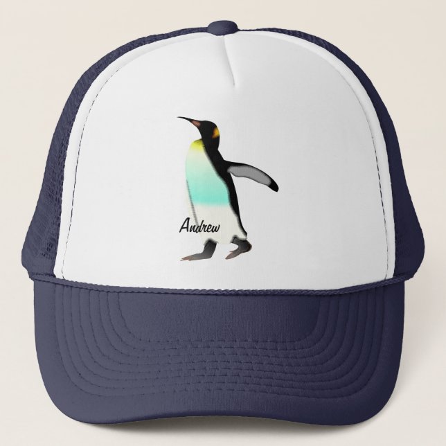Niedlich Fun Proud Kaiser Pinguin Personalisiert Truckerkappe (Vorderseite)