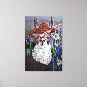 Niedlich Funny Alpaca, Behalt Dein Cooles Leinwanddruck
