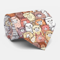Niedlich Funny Alpaca Llama Neck Tie