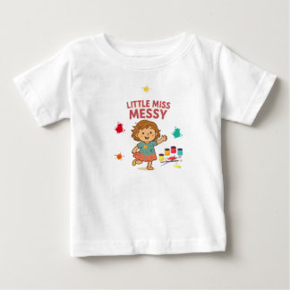 Niedlich & Funny Baby T-Shirt - Little Miss Messy
